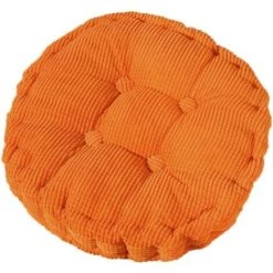 ENLENK Chaise Coussin Fauteuil Siège Canapé Coussin Rond Intérieur Et Extérieur épaissi Décoration Bureau à Domicile Salle à Manger Voiture Salon Orange