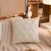 2 Pcs Doux Peluche Laine Courte Velours Décoratif Housses De Coussin Luxe Style Pour Canapé Chambre Beige 45 X 45 Cm GrooFoo