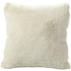 OZAIA Lot De 2 Coussins En Fausse Fourrure - 45 X 45 Cm - Crème - ARENDAL - Crème -France Coussin et housse de coussin Soldes Boutique 58871889 4