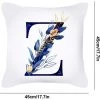 Ensoleillé Aquarelle Lettre Taie D'oreiller Peau De Pêche Impression Anglais Maison Taie D'oreiller Canapé Coussin