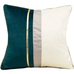 Ensoleillé Patchwork Rayé Velours Coussin Housse Canapé Salon Chambre Voiture -France Coussin et housse de coussin Soldes Boutique 59010820 2