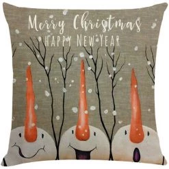 Ensoleillé Housse D'oreiller De Noël Housse D'oreiller Décoratif Canapé Housse De Coussin 18x18in 5 Ensoleillé Housse D'oreiller De Noël Housse D'oreiller Décoratif Canapé Housse De Coussin 18x18in -France Coussin et housse de coussin Soldes Boutique 59010823 3