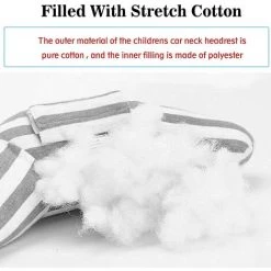 BARES Coussin Ceinture Securite Enfant, Oreiller De Voiture Pour Enfants, Ceinture De Securite Enfant De Voiture Protéger Cou, Coussin Ceinture De Sécurité De Haute Qualité (Gris) -France Coussin et housse de coussin Soldes Boutique 59109196 4