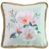 Paris Prix - Coussin Déco Imprimé "alissia" 40x40cm Menthe