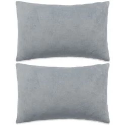 INLIFE Coussins 2 Pcs Tissu 40x60 Cm Gris - Gris