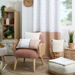 HOMEMAISON Coussin De Sol Aux Impressions D'achillée Naturel 45 X 45 Cm - Naturel 5 HOMEMAISON Coussin De Sol Aux Impressions D'achillée Naturel 45 X 45 Cm - Naturel -France Coussin et housse de coussin Soldes Boutique 59207141 3