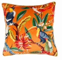 OSTARIA Housse De Coussin 40x40 Cm Jungle Orange - Orange