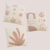 Lot De 3 Housses De Coussin Carrées En Coton (45x45 Cm) Apya SKLUM Coton - Beige Lin