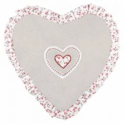 LOVELY CASA Coussin Cœur Amelia Rouge -France Coussin et housse de coussin Soldes Boutique 59311738 3