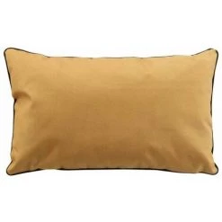 Paris Prix - Coussin Uni Waterproof Déco "siesta" 30x50cm Jaune