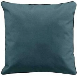 Paris Prix - Coussin Uni Waterproof Déco "siesta" 40x40cm Bleu