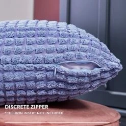 ZOLGINAH Lot De 2 Housse De Coussin, Pour Canapé, Chambre, Lit, Chaise Et Décoration De Particules, Sans Noyau D'oreiller, Design Moderne Et élégant, 55x55CM, Bleu, 2Pièces -France Coussin et housse de coussin Soldes Boutique 59344517 4