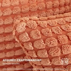 ZOLGINAH Lot De 2 Housses De Coussin Décoratives En Velours Côtelé Avec Fermeture éclair Cachée Pour Canapé, 65 X 65 Cm, Rouge Brique -France Coussin et housse de coussin Soldes Boutique 59344537 3