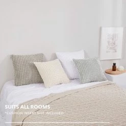 ZOLGINAH Lot De 2 Housses De Coussin Décoratives En Velours Côtelé Avec Fermeture éclair Cachée Pour Canapé, 40 X 40 Cm, Café 8 ZOLGINAH Lot De 2 Housses De Coussin Décoratives En Velours Côtelé Avec Fermeture éclair Cachée Pour Canapé, 40 X 40 Cm, Café -France Coussin et housse de coussin Soldes Boutique 59344542 4