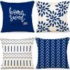 ZOLGINAH 40x40CMLot De 4 Housse De Coussin Décoratif Canapé Taie D'oreiller Decoration Canapé Housses De Coussin En Lin D'extérieur Housse De Coussin Décoration Pour Chambre, Canapé, Chaise, Lit,Jardin