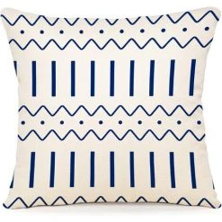 ZOLGINAH 40x40CMLot De 4 Housse De Coussin Décoratif Canapé Taie D'oreiller Decoration Canapé Housses De Coussin En Lin D'extérieur Housse De Coussin Décoration Pour Chambre, Canapé, Chaise, Lit,Jardin -France Coussin et housse de coussin Soldes Boutique 59344552 4