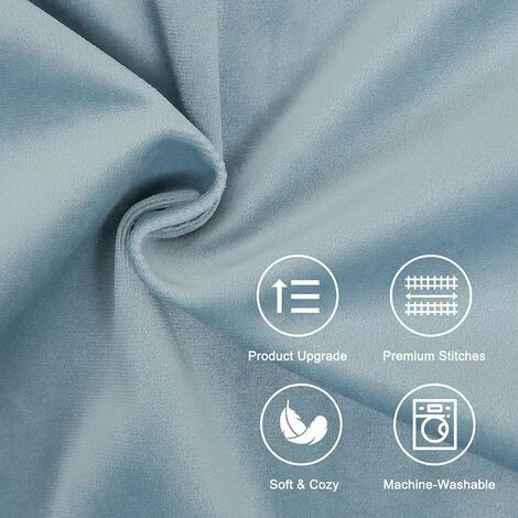 ZOLGINAH Housse De Coussin 50x50 Gros Coussin De Canapé Decoratifs Lot De 2 Housse Coussin Bleu En Velours Doux Pour Deco Boheme 3 ZOLGINAH Housse De Coussin 50x50 Gros Coussin De Canapé Decoratifs Lot De 2 Housse Coussin Bleu En Velours Doux Pour Deco Boheme – Image 3