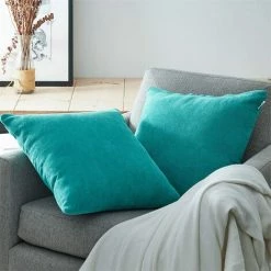 ZOLGINAH Housse De Coussin 45x45 Bleu Canard Lot De 2 Decoration Salon Maison Chambre Ado Enfant Bebe Housses Coussins Canapé Lit Voiture Carrés Double Face Uni Chenille Doux Avec Fermeture Eclair 9 ZOLGINAH Housse De Coussin 45x45 Bleu Canard Lot De 2 Decoration Salon Maison Chambre Ado Enfant Bebe Housses Coussins Canapé Lit Voiture Carrés Double Face Uni Chenille Doux Avec Fermeture Eclair -France Coussin et housse de coussin Soldes Boutique 59344560 5