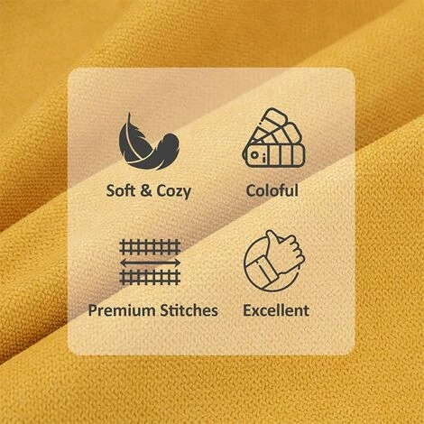ZOLGINAH Taie Oreiller 65x65 Lot De 2 Housse Coussin Carré Decoratif Jaune Moutarde Pour Gros Coussin Canapé Lit Décoration Chambre Salon Maison Scandinave Uni En Chenille Doux Avec Fermeture Elair 2 ZOLGINAH Taie Oreiller 65x65 Lot De 2 Housse Coussin Carré Decoratif Jaune Moutarde Pour Gros Coussin Canapé Lit Décoration Chambre Salon Maison Scandinave Uni En Chenille Doux Avec Fermeture Elair – Image 2