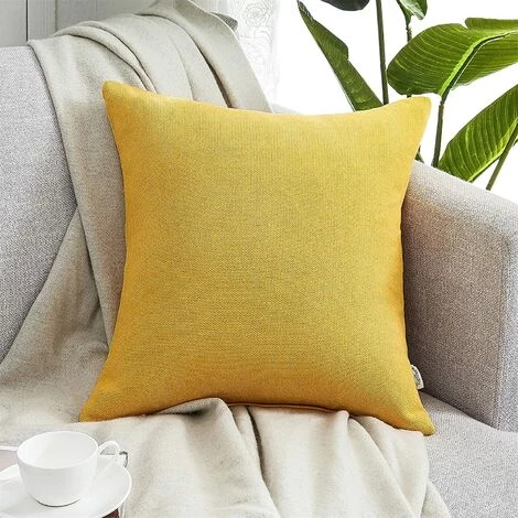 ZOLGINAH Taie Oreiller 65x65 Lot De 2 Housse Coussin Carré Decoratif Jaune Moutarde Pour Gros Coussin Canapé Lit Décoration Chambre Salon Maison Scandinave Uni En Chenille Doux Avec Fermeture Elair 5 ZOLGINAH Taie Oreiller 65x65 Lot De 2 Housse Coussin Carré Decoratif Jaune Moutarde Pour Gros Coussin Canapé Lit Décoration Chambre Salon Maison Scandinave Uni En Chenille Doux Avec Fermeture Elair – Image 5