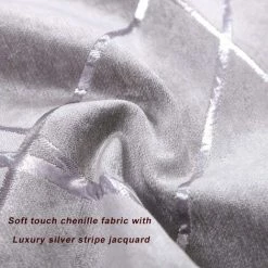 ZOLGINAH Gris Argenté Luxe Velours Coussin Couvre Cas, Coussin De Confortable D'Accent, Le Meilleur Carré Décoratif Couvre D'Oreiller Sofa De Divan De Lit De Canapé18x18 Pouces 45x45CM Ensemble De Deux -France Coussin et housse de coussin Soldes Boutique 59344603 4