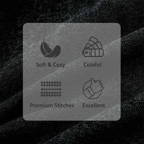 ZOLGINAH Housse Coussin 30x50 Cm Noir Decoration Chambre Salon Maison Enfant Lot De 2 Taies Doreiller Avec Fermeture Eclair Pour Coussin De Fauteuil Bureau Scandinave En Chenille Doux 3 ZOLGINAH Housse Coussin 30x50 Cm Noir Decoration Chambre Salon Maison Enfant Lot De 2 Taies Doreiller Avec Fermeture Eclair Pour Coussin De Fauteuil Bureau Scandinave En Chenille Doux – Image 3