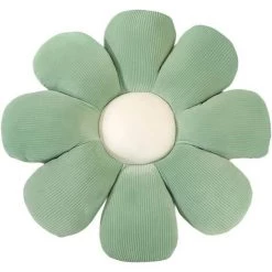 ZOLGINAH Mignon Petite Marguerite Fleur En Forme De Coussin Marguerite En Peluche Coussin Canapé Coussin Salon Chambre D'enfant Maison Canapé Voiture Décoration Oreiller Canapé Coussin #Vert