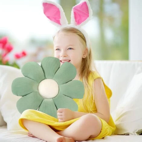 ZOLGINAH Mignon Petite Marguerite Fleur En Forme De Coussin Marguerite En Peluche Coussin Canapé Coussin Salon Chambre D'enfant Maison Canapé Voiture Décoration Oreiller Canapé Coussin #Vert 5 ZOLGINAH Mignon Petite Marguerite Fleur En Forme De Coussin Marguerite En Peluche Coussin Canapé Coussin Salon Chambre D'enfant Maison Canapé Voiture Décoration Oreiller Canapé Coussin #Vert – Image 5