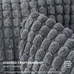 ZOLGINAH Lot De 2 Housse De Coussin, Pour Canapé, Chambre, Lit, Chaise Et Décoration De Particules, Sans Noyau D'oreiller, Design Moderne Et élégant, 60x60CM, Gris, 2Pièces -France Coussin et housse de coussin Soldes Boutique 59345226 3