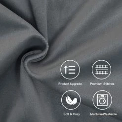 ZOLGINAH Housse Coussin 40x40 Gris Salon Jardin Decoration Chambre Bebe Coussin Canape Fauteuil Relax De Bureau Scandinave Avec Fermeture Eclair Lot De 2 Protege Oreiller En Velours -France Coussin et housse de coussin Soldes Boutique 59345241 3