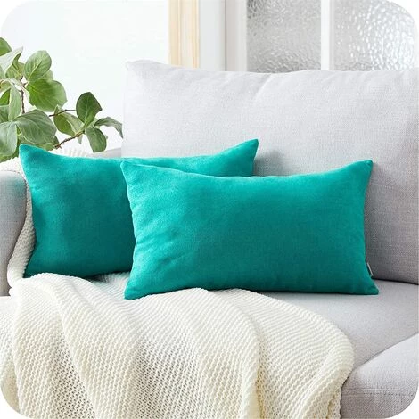 ZOLGINAH Housse Coussin 30x50 Cm Bleu Canard Decoration Chambre Salon Maison Enfant Lot De 2 Taies Doreiller Avec Fermeture Eclair Pour Coussin De Fauteuil Bureau Scandinave En Chenille Doux 1 ZOLGINAH Housse Coussin 30x50 Cm Bleu Canard Decoration Chambre Salon Maison Enfant Lot De 2 Taies Doreiller Avec Fermeture Eclair Pour Coussin De Fauteuil Bureau Scandinave En Chenille Doux