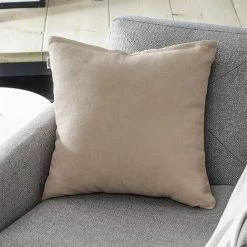 ZOLGINAH Taie Oreiller 65x65 Lot De 2 Housses Coussins Carrés Decoratifs Caramel Pour Gros Coussin Canapé Lit Décoration Chambre Salon Maison Scandinave Uni Chenille Doux Avec Fermeture Elair -France Coussin et housse de coussin Soldes Boutique 59345249 4