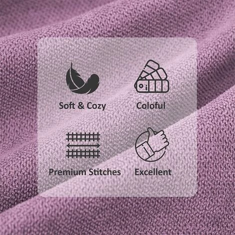 ZOLGINAH Lot De 2 Housse De Coussin 40x60cm Décoratif Canapé En Chenille Housses Coussin Decoration Chambre Carré Couleur Uni Pour Chaise,Voiture,Bureau, Violet 2 ZOLGINAH Lot De 2 Housse De Coussin 40x60cm Décoratif Canapé En Chenille Housses Coussin Decoration Chambre Carré Couleur Uni Pour Chaise,Voiture,Bureau, Violet – Image 2