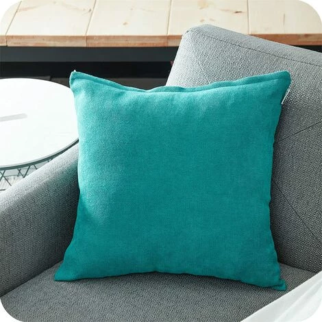 ZOLGINAH Lot De 1 Housse De Coussin 80x80cm Décoratif Canapé En Chenille Housses Coussin Decoration Chambre Carré Couleur Uni Pour Chaise,Voiture,Bureau, Turquoise 1 ZOLGINAH Lot De 1 Housse De Coussin 80x80cm Décoratif Canapé En Chenille Housses Coussin Decoration Chambre Carré Couleur Uni Pour Chaise,Voiture,Bureau, Turquoise