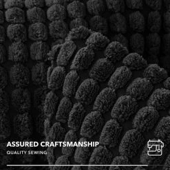 ZOLGINAH Housse De Coussin Lot De 2, Pour Décoration De Particules Canapé, Chambre, Lit, Chaise, Sans Noyau D'oreiller, Design Moderne Et élégant, 45x45CM, Noir, 2Pièces -France Coussin et housse de coussin Soldes Boutique 59345731 3