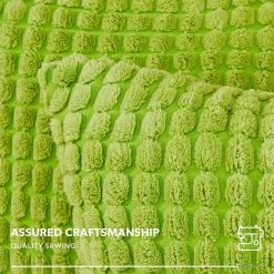 ZOLGINAH Housse De Coussin Lot De 2, Pour Décoration De Particules Canapé, Chambre, Lit, Chaise, Sans Noyau D'oreiller, Design Moderne Et élégant, 55x55CM, Vert Clair, 2Pièces -France Coussin et housse de coussin Soldes Boutique 59345734 3