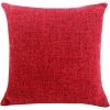 ZOLGINAH Housses De Coussin Coton Lin En Couleur Unie Throw Pillow Case Chambre Salon Sofa Décoration De Maison Carré Taie D'oreiller Invisible Fermeture à Glissière Bourgogne 40X40CM