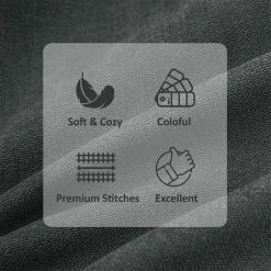 ZOLGINAH Housse Coussin 30x50 Cm Gris Foncé Decoration Chambre Salon Maison Enfant Lot De 2 Taies Doreiller Avec Fermeture Eclair Pour Coussin De Fauteuil Bureau Scandinave En Chenille Doux -France Coussin et housse de coussin Soldes Boutique 59345754 2