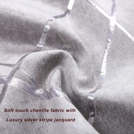 ZOLGINAH Housse De Coussin 60x60cm Canapé En Velours Décoration Chambre Taie D'oreiller Sofa Salon 2 Pièces Gris Argenté 4 ZOLGINAH Housse De Coussin 60x60cm Canapé En Velours Décoration Chambre Taie D'oreiller Sofa Salon 2 Pièces Gris Argenté – Image 4