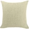 ZOLGINAH Housses De Coussin Coton Lin En Couleur Unie Throw Pillow Case Chambre Salon Sofa Décoration De Maison Carré Taie D'oreiller Invisible Fermeture à Glissière Beige 35X50CM