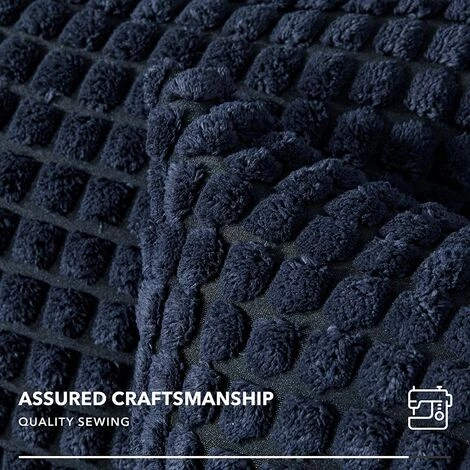 ZOLGINAH Housse De Coussin Lot De 2, Pour Canapé, Chambre, Lit, Chaise Et Décoration De Particules, Sans Noyau D'oreiller, Design Moderne Et élégant, 55x55CM, Bleu Marine, 2Pièces 3 ZOLGINAH Housse De Coussin Lot De 2, Pour Canapé, Chambre, Lit, Chaise Et Décoration De Particules, Sans Noyau D'oreiller, Design Moderne Et élégant, 55x55CM, Bleu Marine, 2Pièces – Image 3