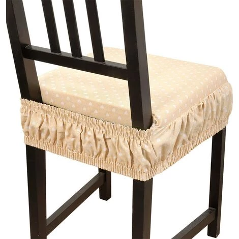 EMMEVI Coussin Pour Chaise En Coton Amovible Lavable Bande Élastique Housse De Chaise Coeurs 2 EMMEVI Coussin Pour Chaise En Coton Amovible Lavable Bande Élastique Housse De Chaise Coeurs – Image 2