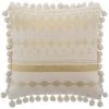 Coussin "Shine" Coton Ivoire 40 X 40 Cm Atmosphera - Gold