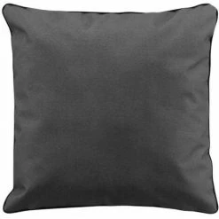 Paris Prix - Coussin Uni Waterproof Déco "siesta" 40x40cm Gris