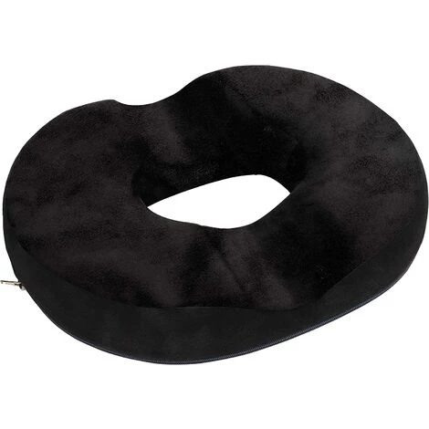HEGUYEY Coussin Assise Mémoire De Forme - 45*34*7CM En Velours Noir - Coussin Orthopédique Coccyx Pour Soulager Hémorroïdes, Douleurs De La Prostate - Pour La Maison, La Voiture, Le Bureau 1 HEGUYEY Coussin Assise Mémoire De Forme - 45*34*7CM En Velours Noir - Coussin Orthopédique Coccyx Pour Soulager Hémorroïdes, Douleurs De La Prostate - Pour La Maison, La Voiture, Le Bureau