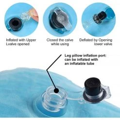 HEGUYEY Coussin Jambes Gonflable, Repose Jambe Coussin Pour Les Jambes, Pour La Circulation Sanguine Vers Les Jambes, Coussins Relève-jambes Pour Les Femmes Enceintes Et Les Athlètes, Bleu -France Coussin et housse de coussin Soldes Boutique 59603760 3