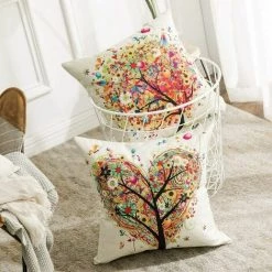 LTS FAFA Lot De 5 (45 X 45 Cm) Housse De Coussin En Lin Et Coton Doux -France Coussin et housse de coussin Soldes Boutique 59654624 5