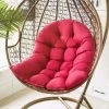 TINOR Balançoire Suspendue Panier Coussin, Hanging Egg Chair Hammock Tapis Chaise Siège Amorti Fauteuil Coussin Déhoussable Pour Patio Jardin, Grand Confort (Burgundy)Il S'agit D'un Tapis De Gondole (n'inclut Pas La Gondole)