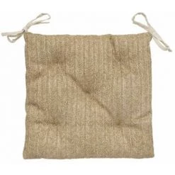 ATMOSPHERA, CRŽATEUR D'INTŽRIEUR Galette De Chaise "Palm" 40x40cm Beige