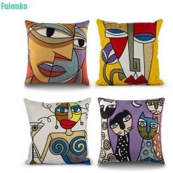 Housses De Coussin 4pcs 45x45cm FUIENKO